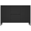 vidaXL Credenza Nera 102x35x70 cm in Legno Multistrato