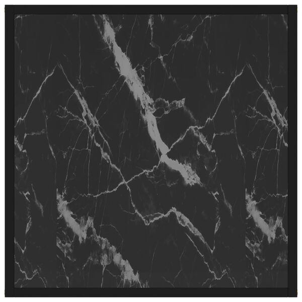 vidaXL Tavolino da Salotto Nero 60x60x35 cm in Vetro Temperato