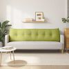 vidaXL Cuscino per Schiena Verde chiaro 180 x 24 x 50 cm Tessuto