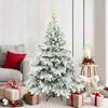 vidaXL Albero di Natale artificiale con 150 LED Bianco 150 cm PE e PVC
