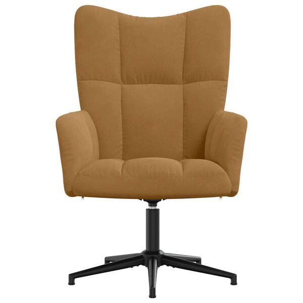 vidaXL Sedia Relax Marrone in Velluto