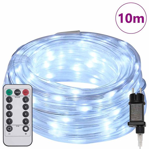 vidaXL Luce a corda con 240 LED Bianco Freddo 10 m PVC