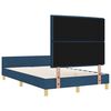 vidaXL Struttura del letto con testiera Blu 120 x 190 cm Tessuto