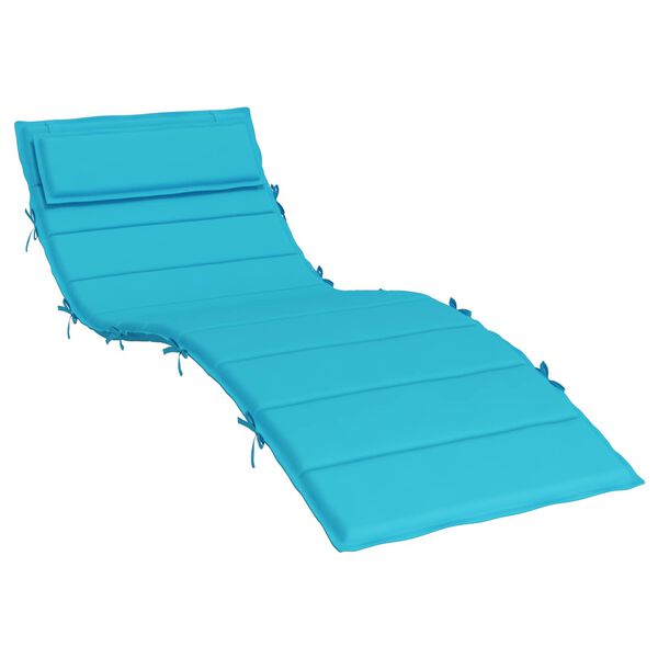 vidaXL Cuscino per Lounger Sole Turchese 178 x 60 x 4 cm
