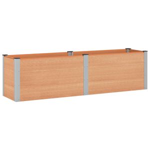vidaXL Letto rialzato da giardino Marrone 200 x 50 x 54 cm