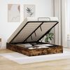 vidaXL Letto ottomano Quercia Affumicata 193 x 120 x 25 cm