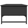 vidaXL Tavolino Salotto Nero 100x50x35 cm Legno Multistrato e Metallo