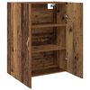 vidaXL Mobiletto a muro 2 pcs Legno vecchio 69,5 x 34 x 90 cm