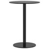vidaXL Tavolo da Giardino Rotondo Nero &Oslash;50x72 cm in Acciaio