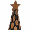 vidaXL Albero di Natale Marrone 90 cm Legno massello di teak
