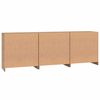 vidaXL Credenza con cassetto 3 pcs Rovere artigianale 70 x 41 x 75 cm