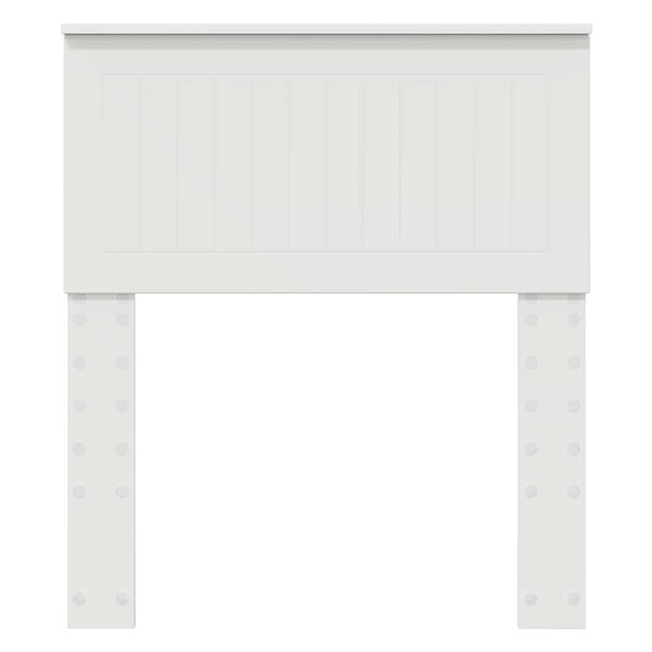 vidaXL Testiera con testiera Bianco 75 cm Legno multistrato