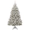 vidaXL Albero di Natale artificiale con 300 LED Verde e Bianco 210 cm