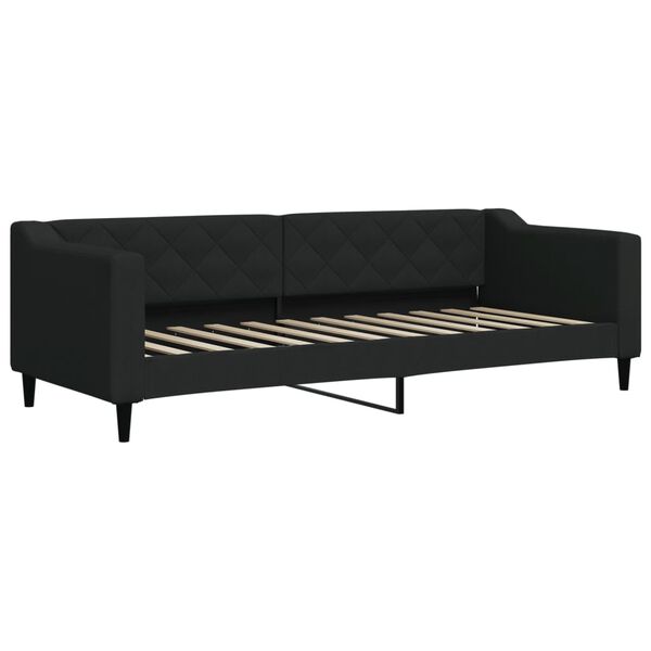 vidaXL Divano Letto con Letto Estraibile Nero 80x200 Tessuto