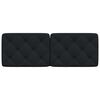 vidaXL Cuscino Testiera Nero 120 cm in Tessuto