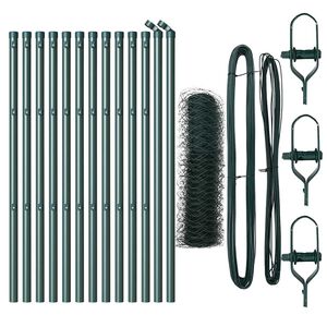 vidaXL Palo della recinzione Verde