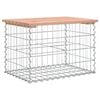 vidaXL Panca da Giardino Design Gabbione 63x44x42 cm Massello Douglas