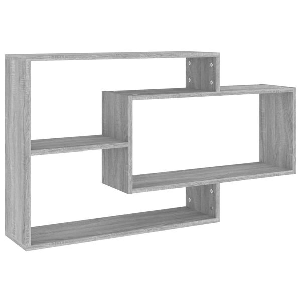 vidaXL Mensola a Muro Grigio Sonoma 104x20x58,5 cm Legno Multistrato