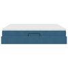 vidaXL Letto con contenitore e materasso Blu Scuro 180 x 200 cm