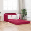 vidaXL Divano letto 110cm Rosso Vino Velluto