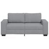 vidaXL Divano a 2 Posti Grigio Chiaro 180x77x82 cm in Tessuto