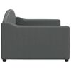 vidaXL Letto da Giorno Grigio 90x200 cm in Tessuto