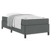 vidaXL Letto a molle Grigio scuro 80 x 200 cm Tessuto