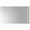 vidaXL Specchio da bagno LED Trasparente 50 x 30 cm vetro temperato