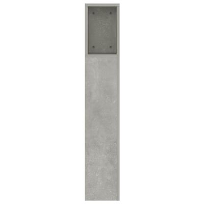vidaXL Testiera con Scomparti Grigio Cemento 160x18,5x104,5 cm
