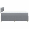 vidaXL Giroletto a Molle con Materasso Grigio Chiaro 120x190cm Tessuto