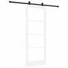 vidaXL Porta scorrevole ORKDAL Bianco e Nero 83 x 211 cm