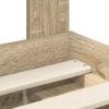 vidaXL Struttura del letto Rovere Sonoma 75 x 190 cm Pino massello