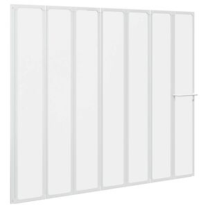 vidaXL 7 Pannelli pieghevoli con porta-asciugamano 140x168 cm