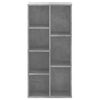 vidaXL Libreria Grigio Cemento 50x25x105 cm in Legno Multistrato