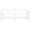vidaXL Dormeuse senza Materasso Bianco 100x190 cm in Acciaio