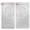 vidaXL Porta Ingresso Bianca 88x208 cm in PVC