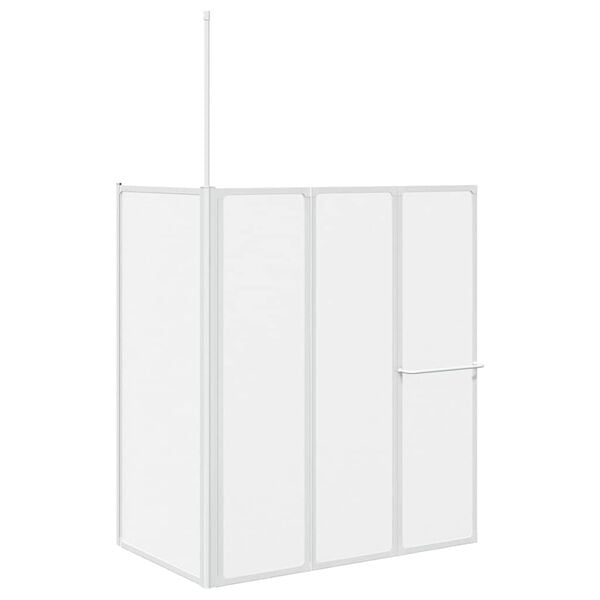 vidaXL Schermo da Bagno Glassato 120 x 70 x 137 cm