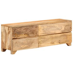 vidaXL Mobile Porta TV in Legno Massello di Mango 110x30x40 cm
