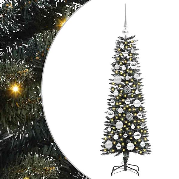 vidaXL Albero di Natale artificiale con 150 LED Verde 120 cm