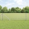 vidaXL Palo della recinzione Argento 25 x 0,6 m (maglia 12 x 12 mm)