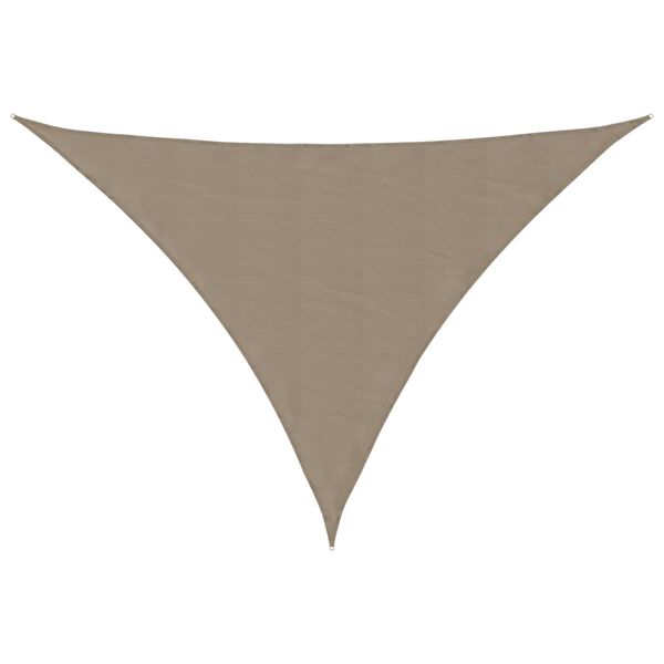 vidaXL Parasole a Vela Oxford Triangolare 3x4x5 m Grigio Talpa