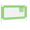 vidaXL Sponda Letto di Sicurezza per Bambini Verde 120x25cm in Tessuto