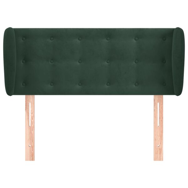 vidaXL Testiera ad Orecchio Verde Scuro 83x23x78/88 cm in Velluto