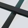 vidaXL Porta Scorrevole con Ferramenta Nera 90x205 cm in Vetro ESG