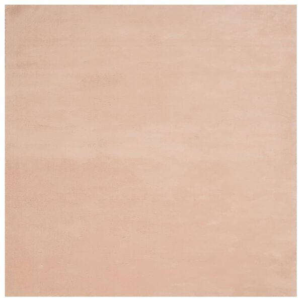 vidaXL Tappeto a Pelo Corto HUARTE Morbido e Lavabile Rosato 160x160cm