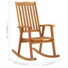 3064181 vidaXL Rocking Chair with Cushions Solid Acacia Wood (311844+43181)