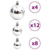 vidaXL Palline di Natale 100 pz Blu e Argento 3 / 4 / 6 cm
