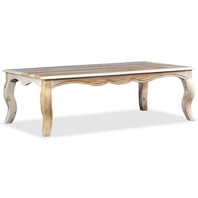 vidaXL Tavolino da Salotto in Legno Massello di Sheesham 110x60x35 cm