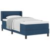 vidaXL Letto a molle con cuscino con testiera Blu 200 x 90 cm Tessuto
