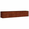 vidaXL Fioriera Rialzata da Giardino 200x40x40 cm in Acciaio Corten